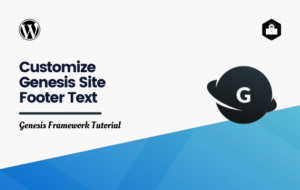 How to Customize Genesis Site Footer Text