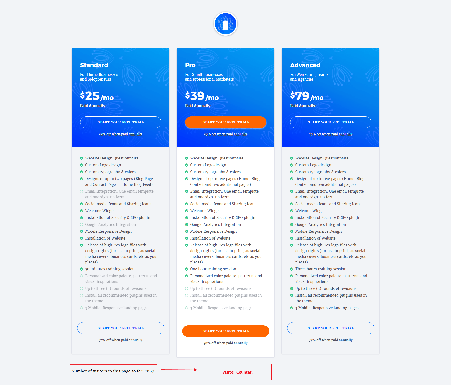 Visitor-Counter-to-Pricing-Table-Page