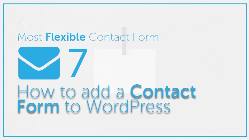 Add Contact Form to WordPress