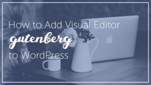 Add GUTENBERG Visual Editor to WordPress