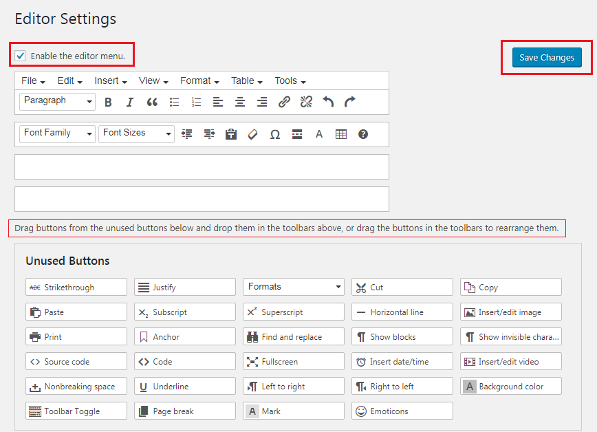 How to Enhance Your WordPress Visual Editor - TinyMCE Editor Settings