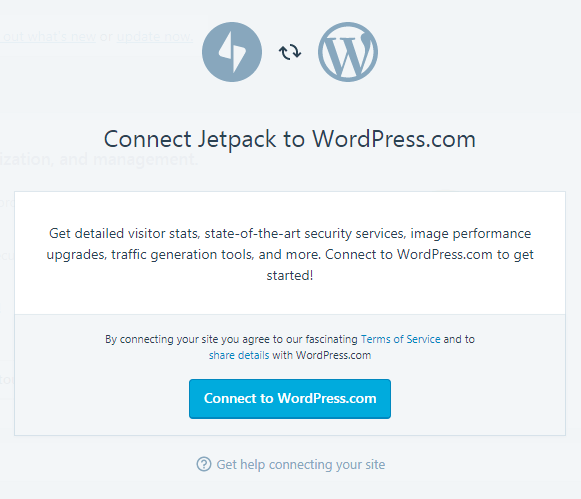 How to Jetpack Your WordPress Website - Connect with WordPress
