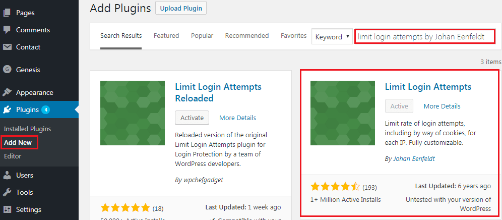 How to Limit WordPress Login Attempts - Limit Login Attempts Plugin Installation