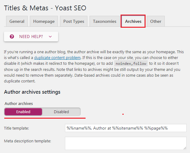 How to do WordPress SEO technically (OnPage Guide) Titles & Metas - Archives