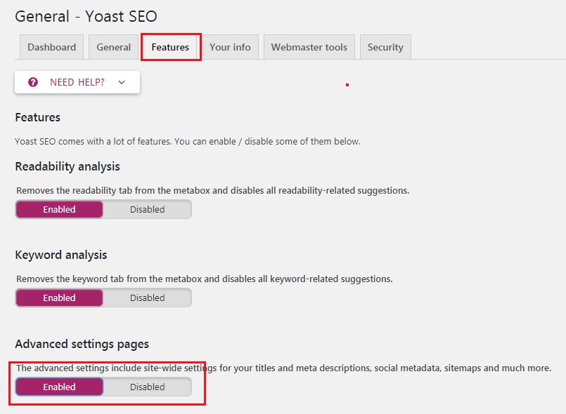 How to do WordPress SEO technically (OnPage Guide) Yoast Advanced Settings