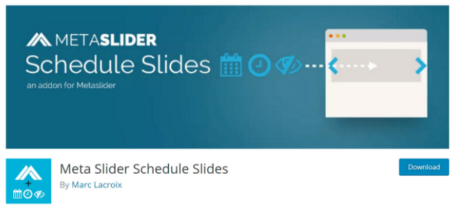 Meta Slider Shedule Slides Addon