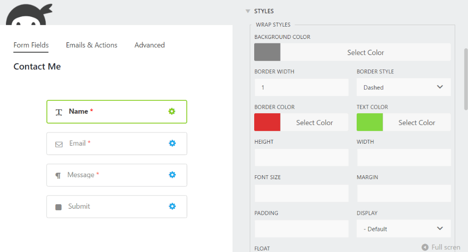 Ninja Forms Layout and Styles Addon