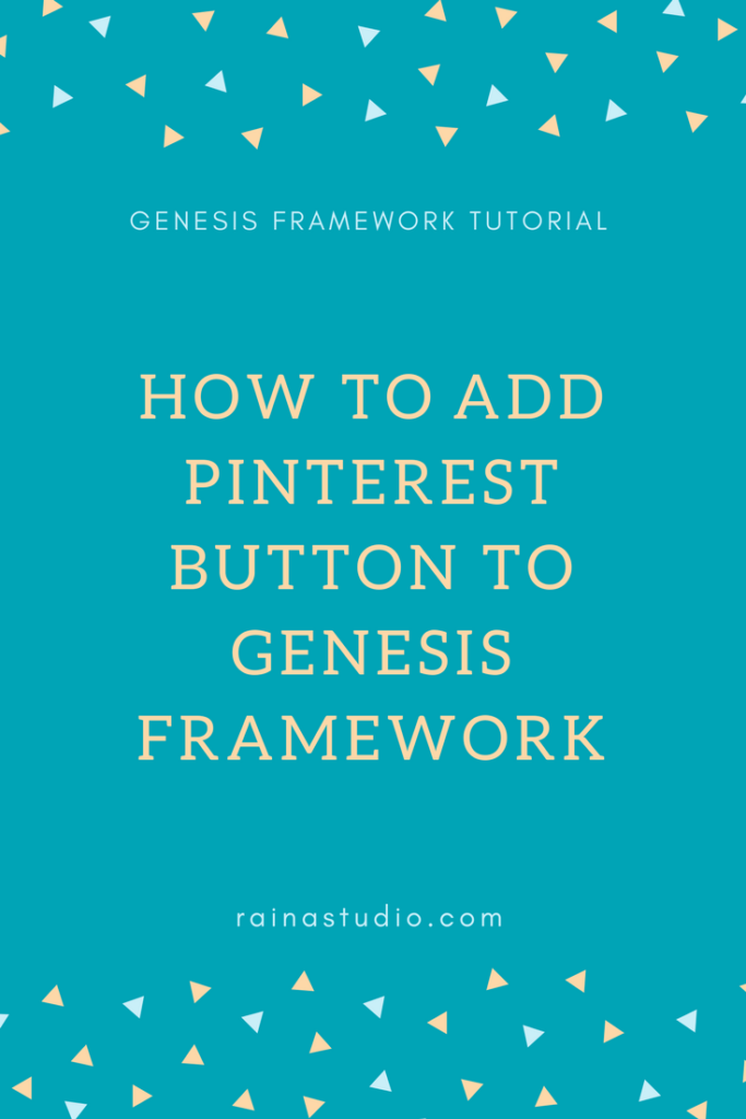 How to Add Pinterest Button to Genesis Framework