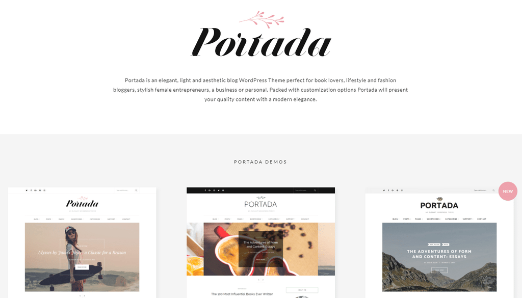 Portada – Elegant BlogBlogging WordPress Theme