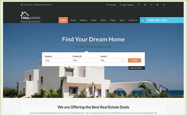 Real Homes – WordPress Real Estate Theme