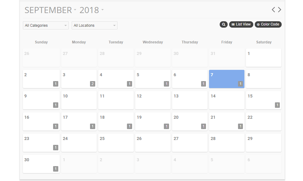WordPress Pro Event Calendar
