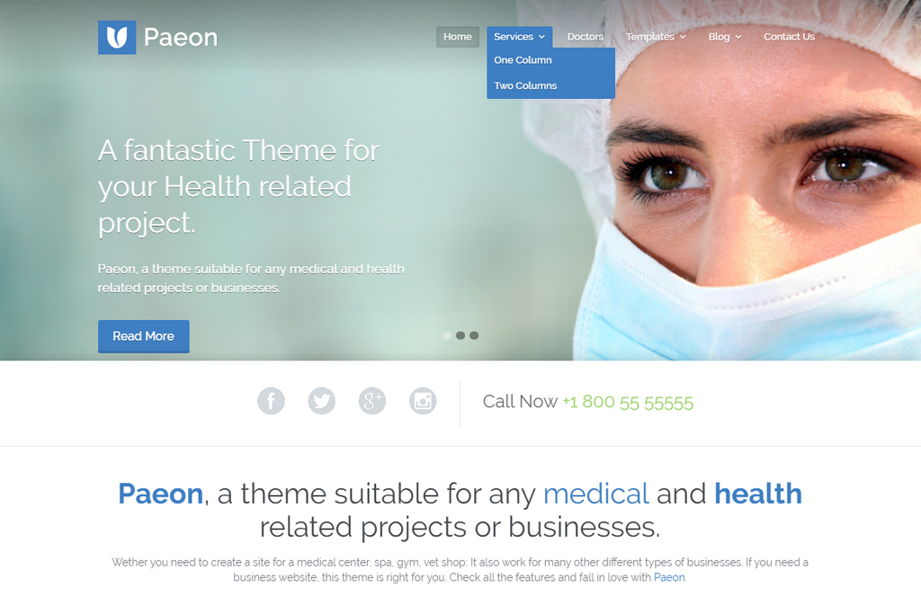 Paeon - Medical WordPress Theme