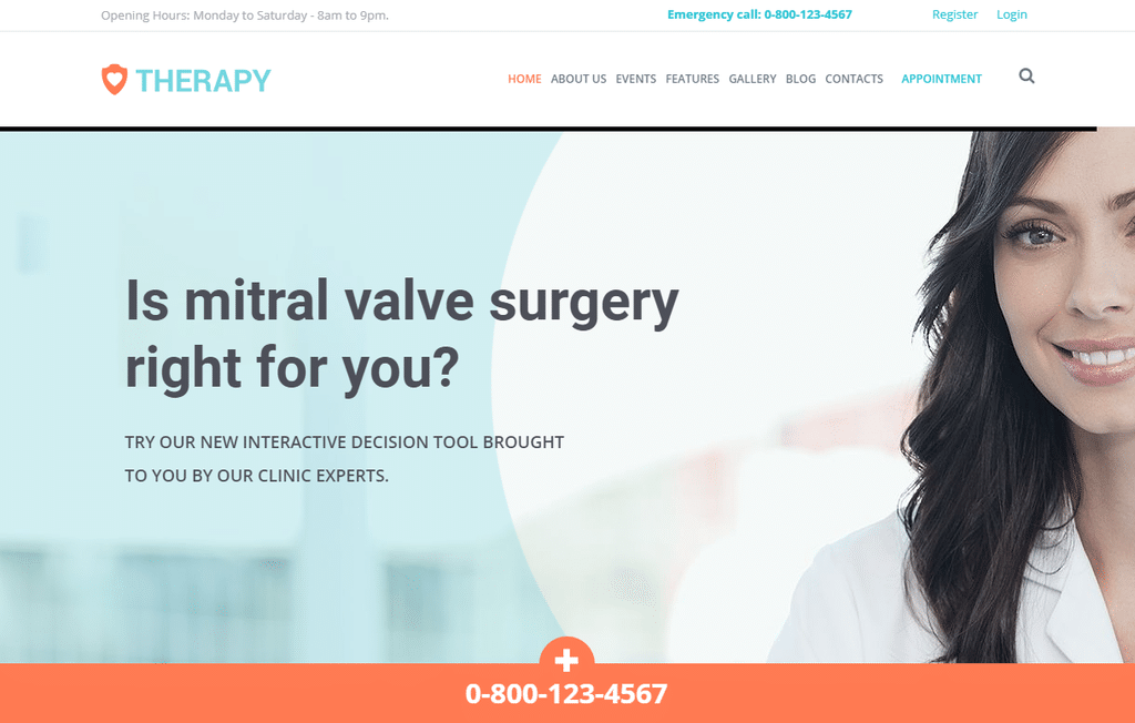 Therapy Health and Medical WordPress Theme