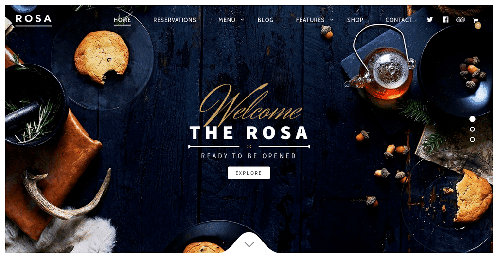 ROSA - An Exquisite Restaurant WordPress Theme