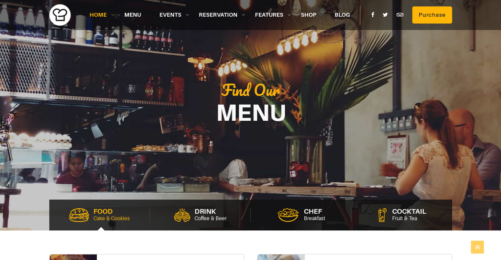 Resca Best WordPress Theme fo Restaurant