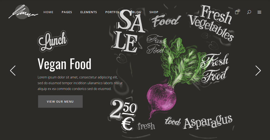 Savory WordPress Theme for or restaurant, butchery, pizzeria