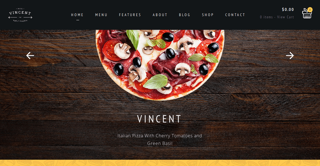 Vincent – WordPress Theme for Restaurant