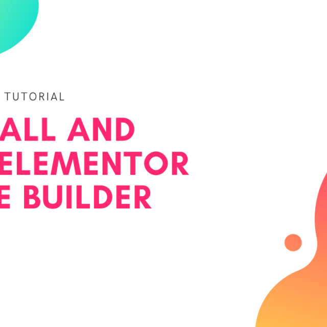Install and use Elementor Page Builder