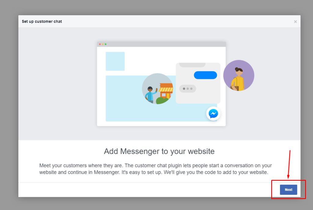 Add messenger to website