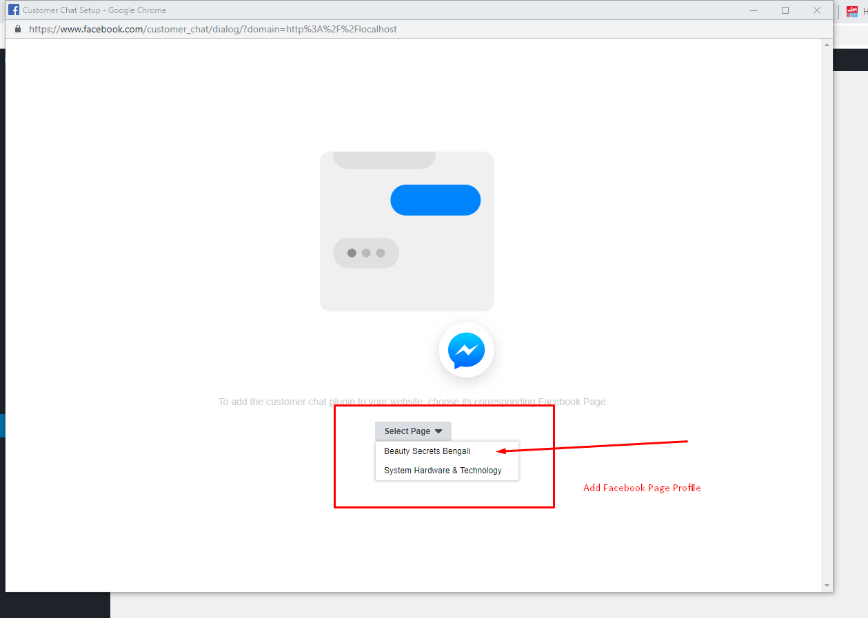 Facebook Customer Chat For WordPress