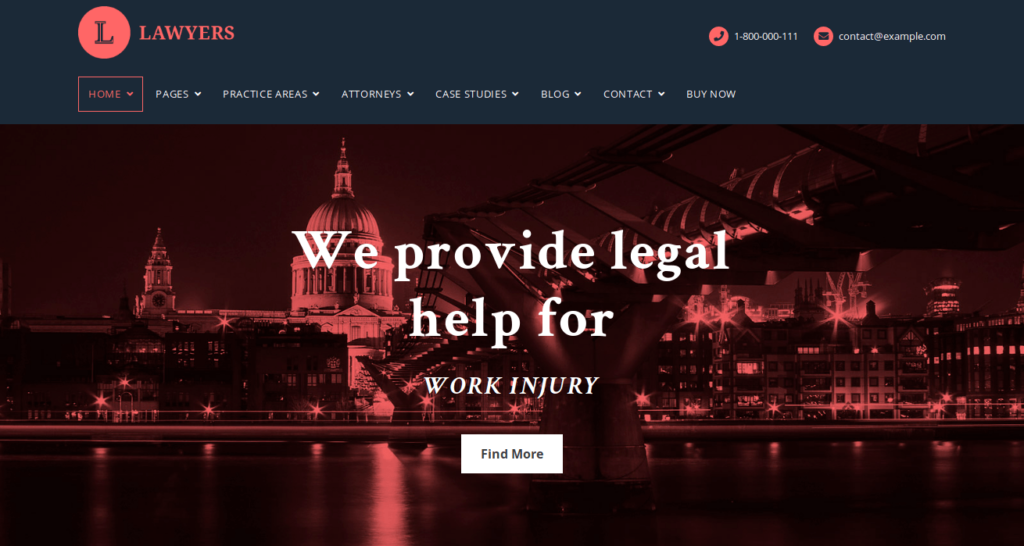Lawyers - Responsive Business WordPress Theme