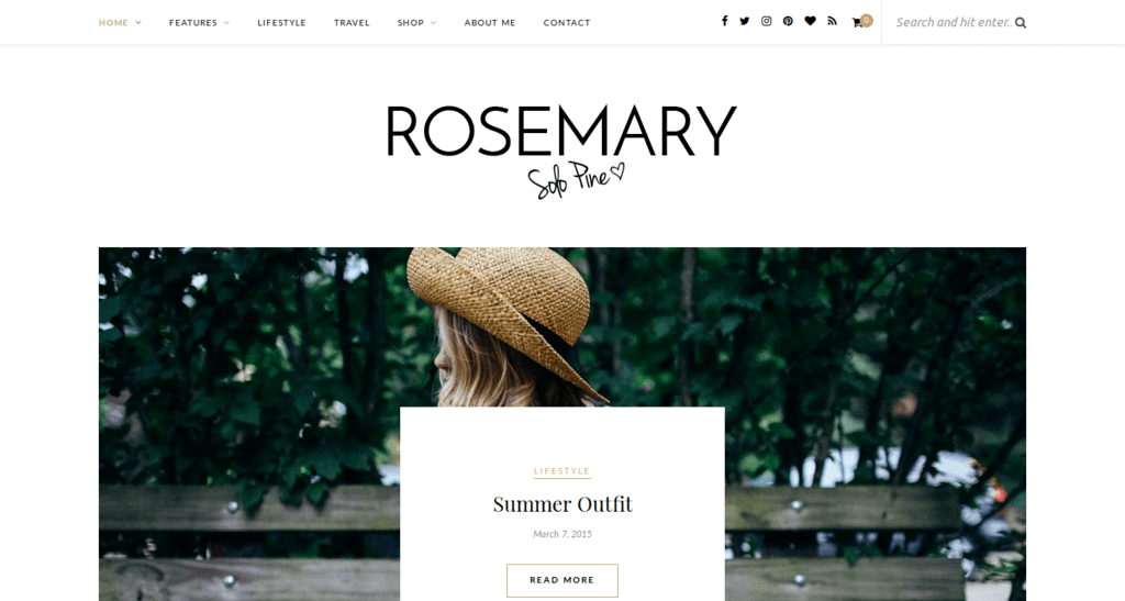 Rosemary - Responsive WordPress Blog Theme