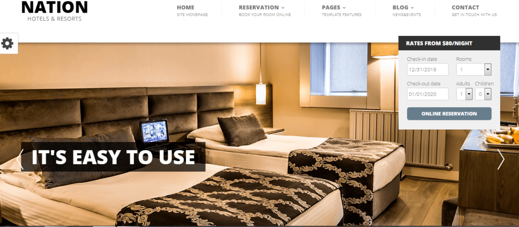 Nation Hotel - Responsive WordPress Theme