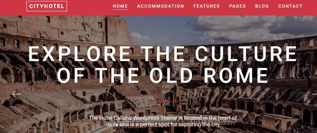 Calluna - Hotel & Resort WordPress Theme