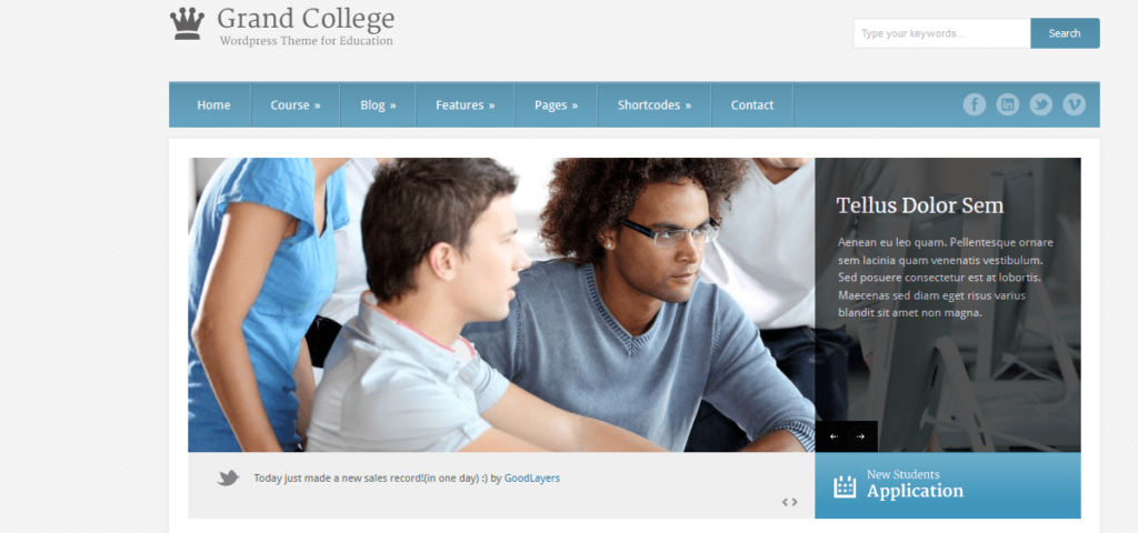 Grand College - WordPress Theme For Education