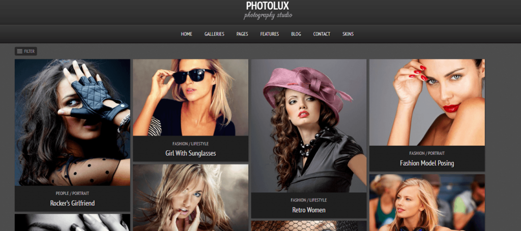 Photolux - Photography Portfolio WordPress Theme