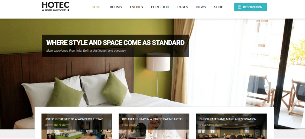 Hotec - Responsive Hotel, Spa & Resort WP Theme