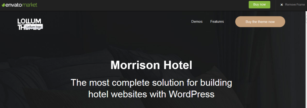 Morrison Hotel - Best WordPress Booking Theme