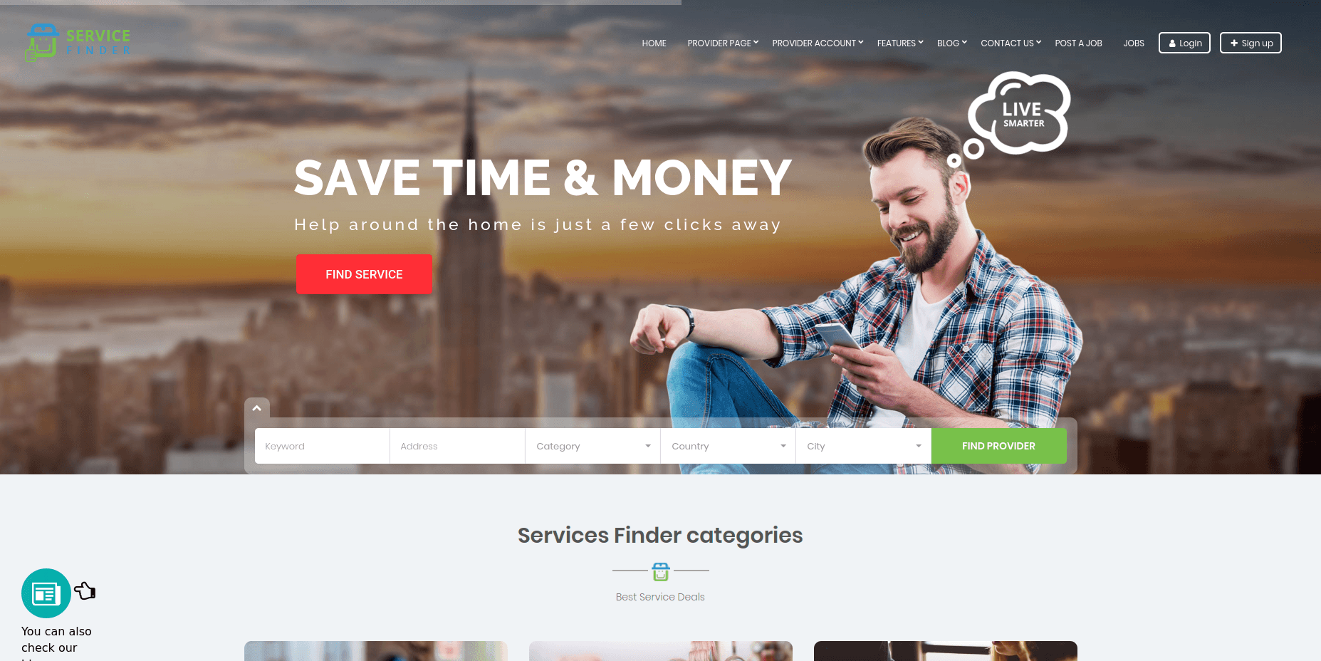 Service Finder - Best WordPress Business Themes