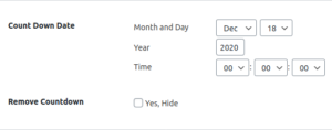 Sticky Genesis Topbar Pro Countdown Timer Options — WordPress
