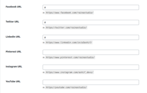 Sticky Genesis Topbar Pro Social Media URLs Options — WordPress