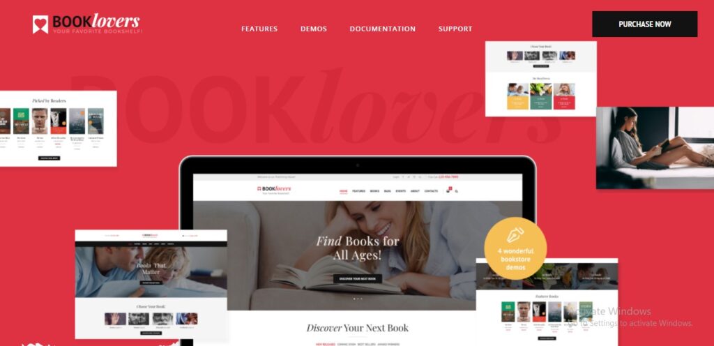 Book lovers - Publishing House & Book Store WordPress Theme + RTL