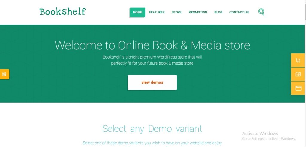 Bookshelf - Books & Media Online Store WordPress Theme