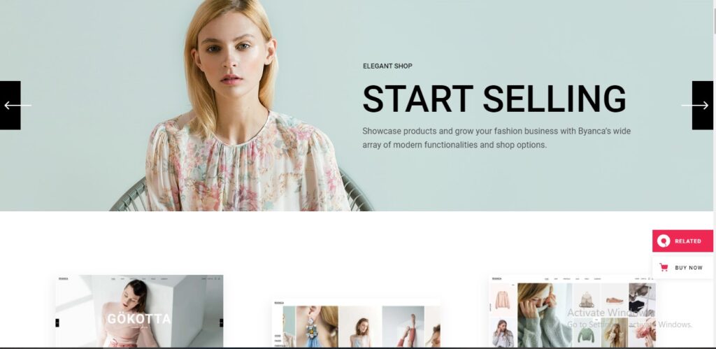 Byanca - Modern WooCommerce Theme for Clothing Brands and Shops