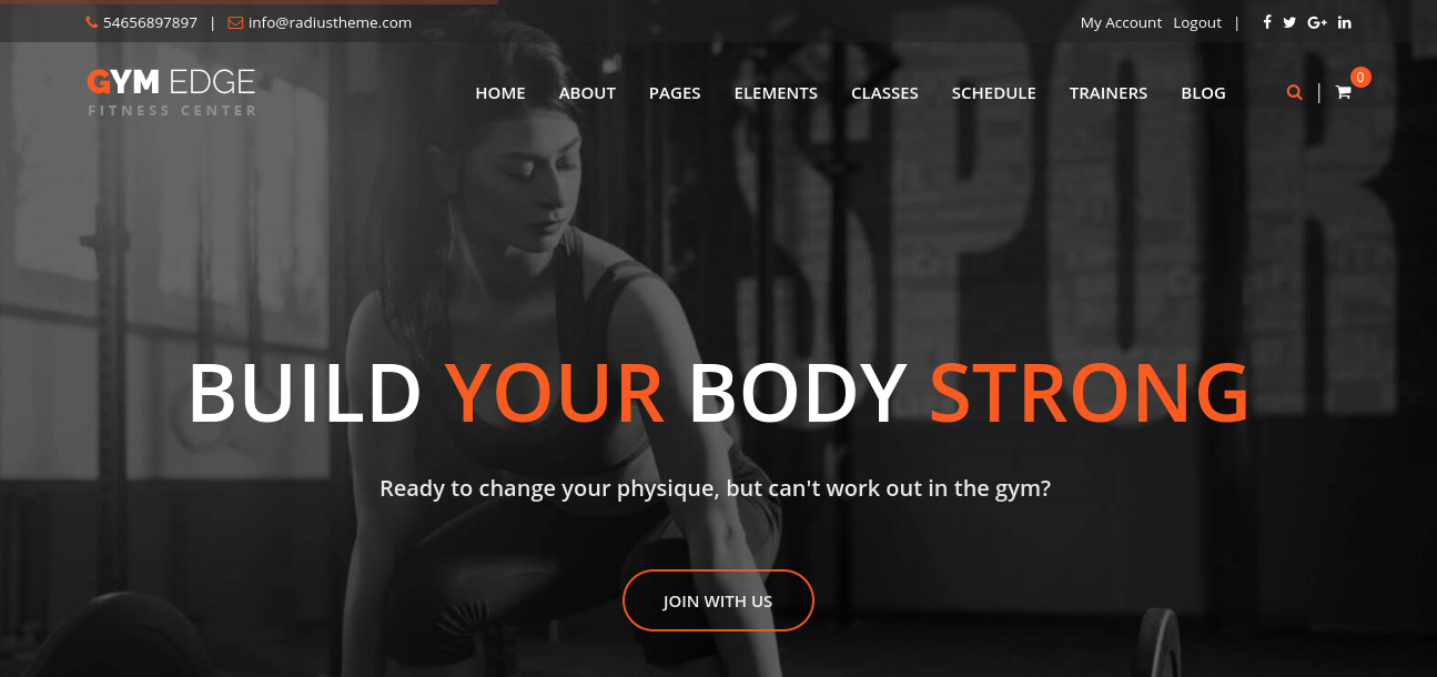 Gym Edge – Fitness WordPress Theme