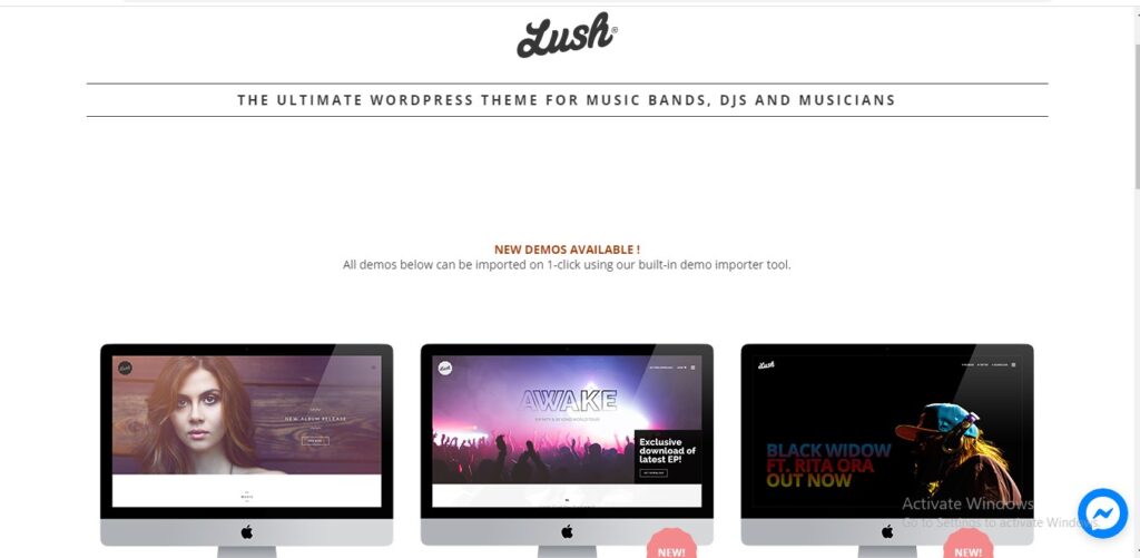 Lush - Music Band & Musician WordPress Theme