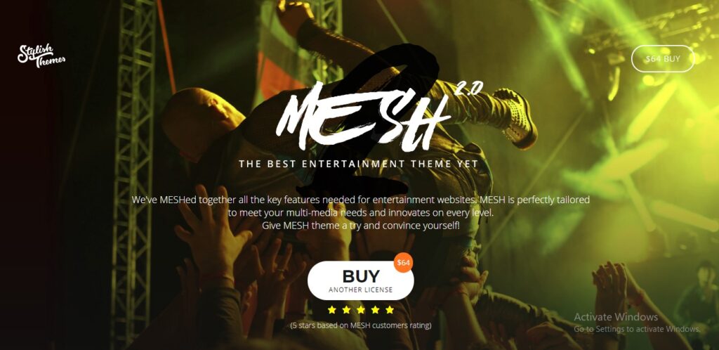 MESH - Music, Band, Musician, Event, Club Theme