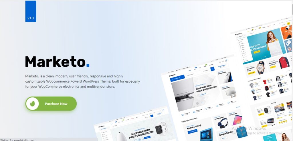 Marketo - Multi vendor Marketplace and e-commerce Woo-commerce WordPress Theme