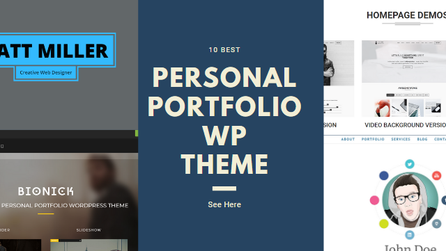 Personal portfolio wp theme