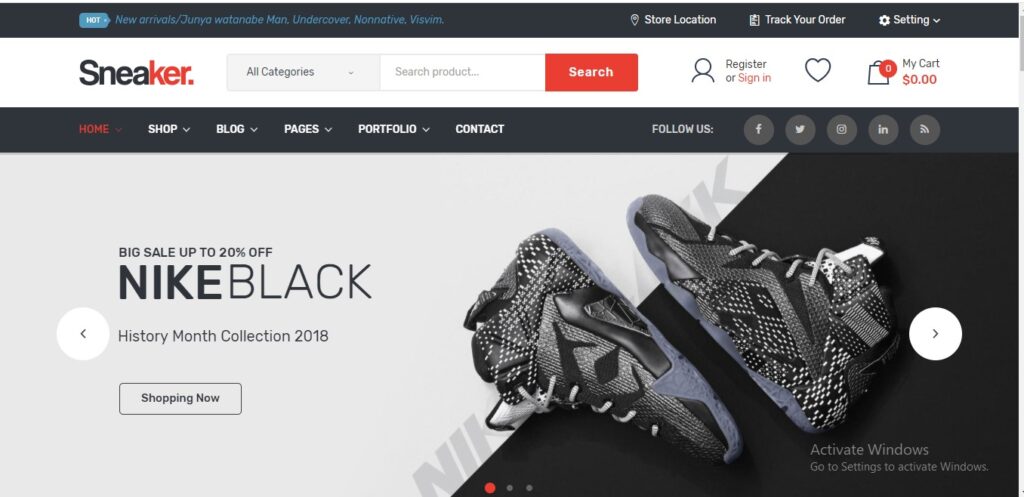 Sneaker - Shoes Theme for WooCommerce WordPress