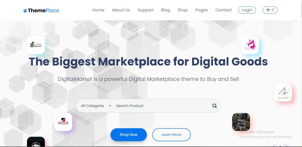 Theme Place - Marketplace WordPress Theme