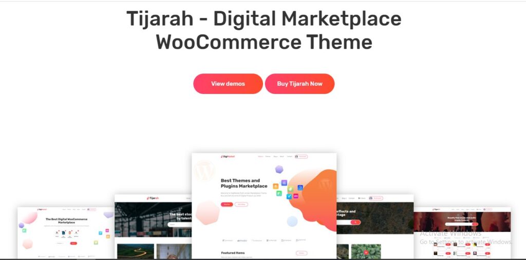 Tijarah - Digital Marketplace Woo Commerce Theme