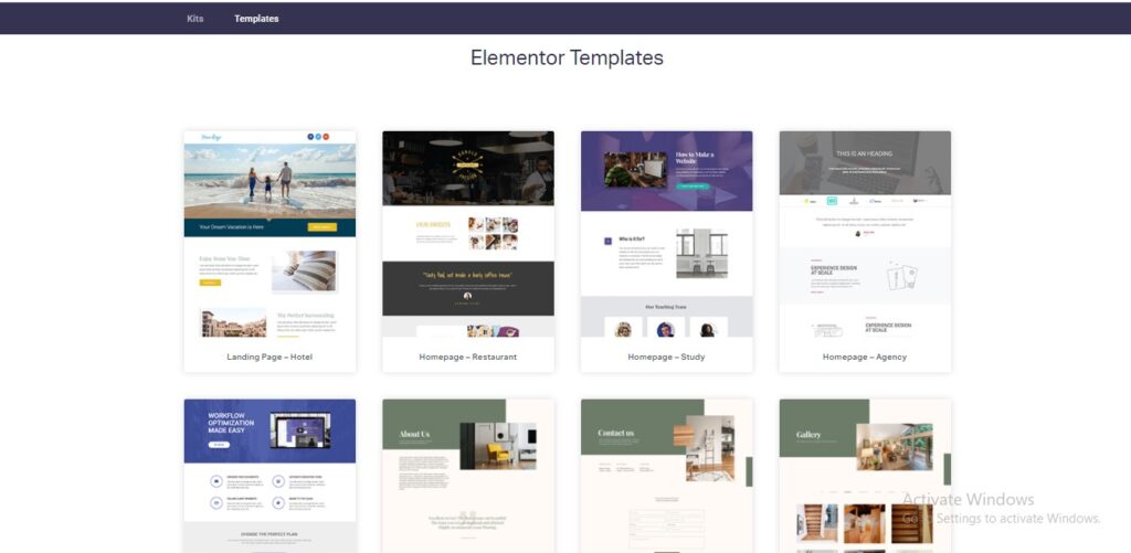 Elementor Templates