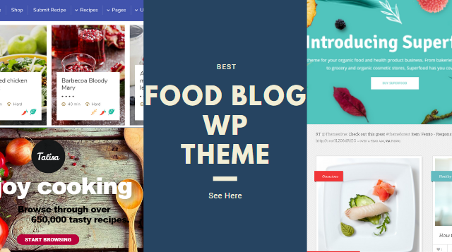 food blog wp theme