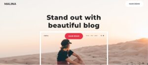 Malina - Personal Blog WordPress Theme