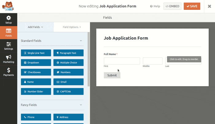 Add Birth Date Field to Application Form